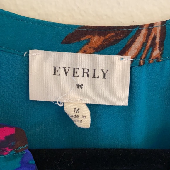 Everly Floral 3/4 Sleeve Dress - Picture 3 of 7